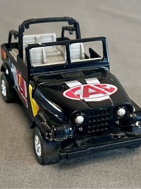 VTG Sunnyside Superior Toys Pullback Friction Jeep CJ Diecast 1:32 SS-1101-2